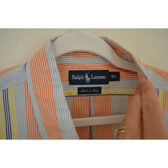 Ralph Lauren Vintage Pinstripe Button Down Shirt - Picture 4 of 6